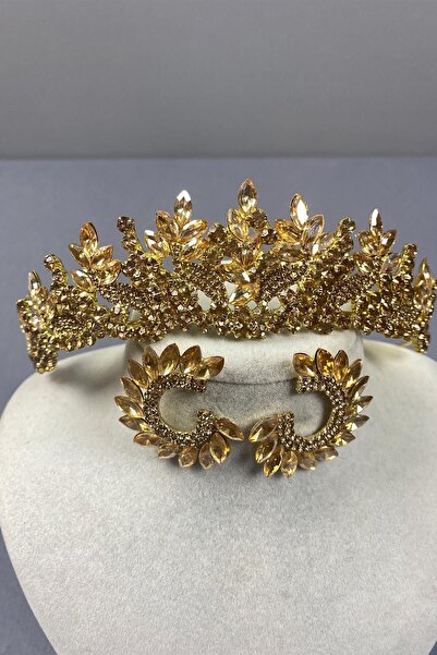 Limelia Set de coroană și cercei cu picătură Belur Bridal Henna