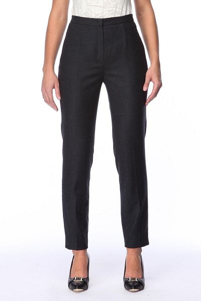 Escada High Waist Classic Wool And Cashmere Pants