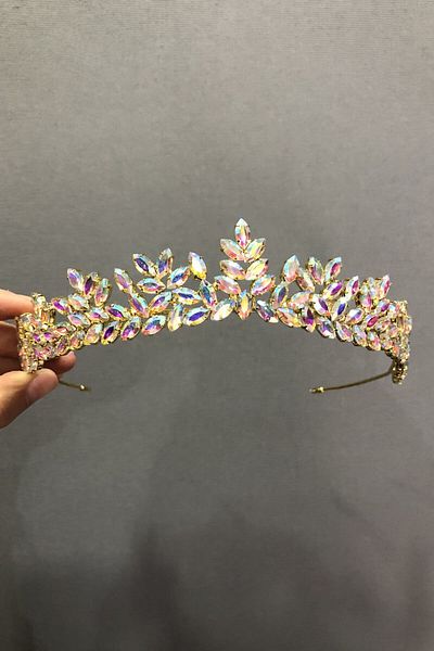 Hayalperest boncuk Janjan Stoned Henna Bridal Crown
