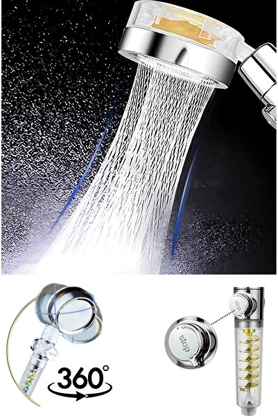 MAMMUD Su Tasarruflu Duş Başlığı - Yüksek Basınçlı Turbo Jet Duş Başlığı - 36...