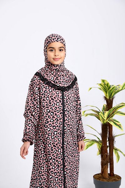 Kutay Collection Rochie de rugăciune cu model pentru fetiță