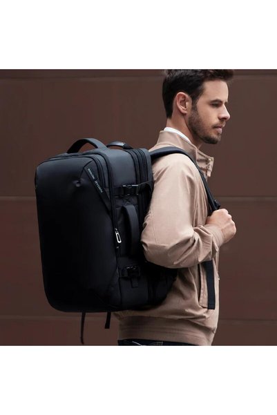 Mark Ryden Infinitely Genişletilebilir Çoklu Bölmeli Laptop Giysi Siyah Renk Sırt Çantası G1_mr9993_