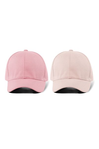 QUATEX Pink - Cream Sports Cap Unisex Adjustable with Velcro Back a Quality Product
