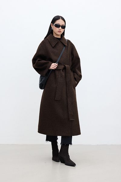 Manuka Premium Diana Maxi-Mantel – Bitterbraun