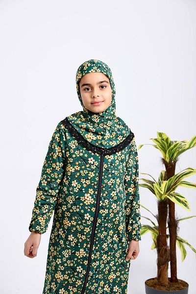 Kutay Collection Φόρεμα προσευχής με σχέδια για κορίτσια