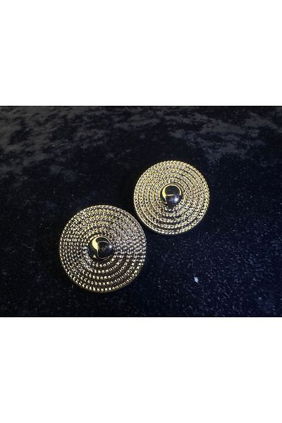 Amber Gold Vintage Steel Earrings