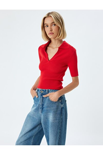 Koton Rotes Damen-Wildleder – Modell 5wak90288ht