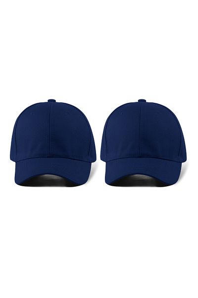 QUATEX Dark Blue - Dark Blue Sports Cap Unisex Adjustable with Velcro Back a Quality Product