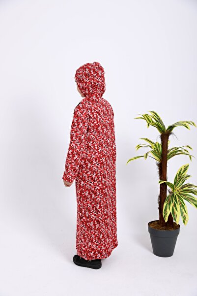 Kutay Collection Kız Çocuk Namaz Elbisesi Desenli