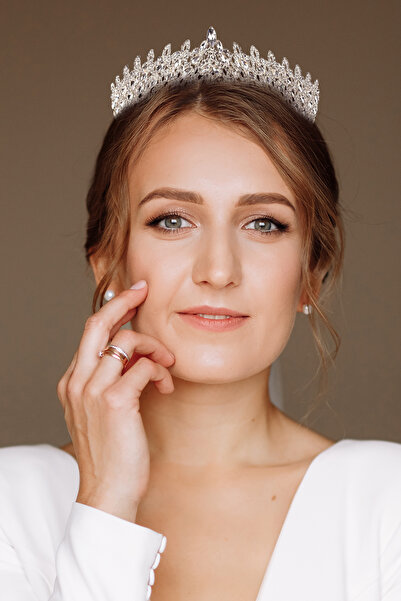 Limelia Coroana de nunta de mireasa din piatra de cristal Coroana de printesa...