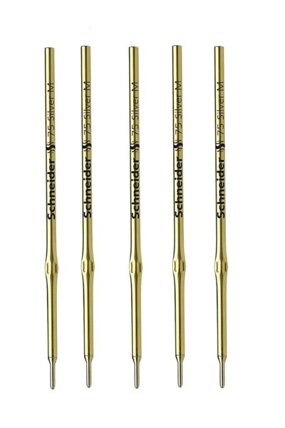 SCHNEIDER M75 Silver Leather Spare - Fine Tip (5 Pieces)