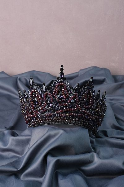 Hayalperest boncuk Paris High Dense Bead Embroidered Bridal Henna Crown