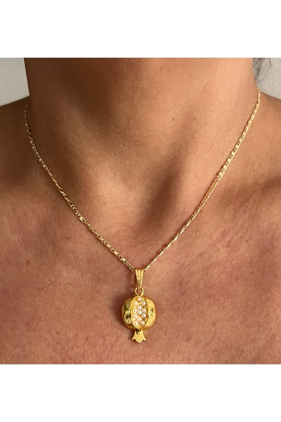 tones official Pomegranate Necklace with New Year-New Year-Fulk-Fulk-Fulk-Golden Pearls