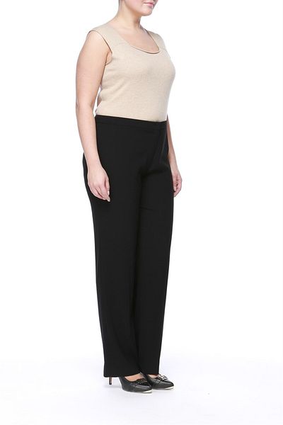 Escada بنطلون أسود كلاسيكي بخصر عادي