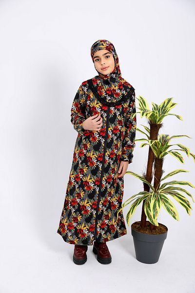 Kutay Collection Φόρεμα προσευχής με σχέδια για κορίτσια