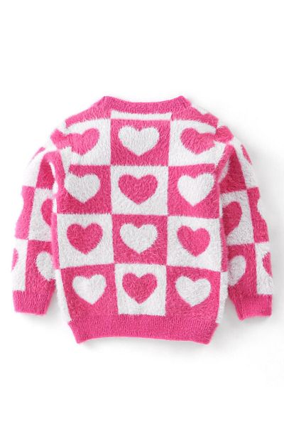 Babyhug Akrilik Örme Uzun Kollu Kazaklar Kalp Tasarımı - بيمبي