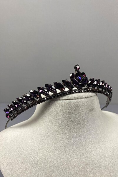 Limelia Μοντέλο Ece Λεπτή Νυφική ​​τιάρα Μωβ