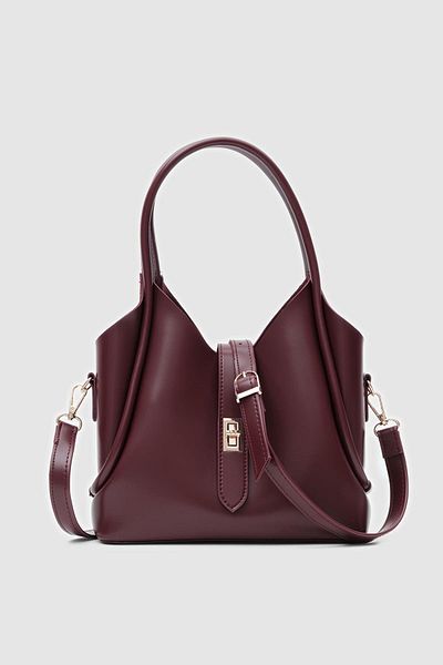 Shule Bags Τσάντα Cindy Hand and Crossbody Claret Red