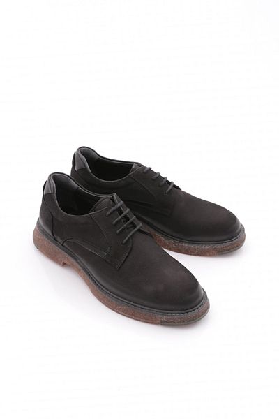 DGN Ανδρικά παπούτσια casual με κορδόνια Μαύρο Nubuck Μαύρο Αντίκα 2710753616