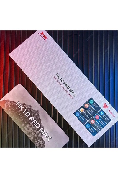 Serreha HK10 Pro Max Akıllı saat 2.02 inch AMOLED Ekran SİYAH KASA