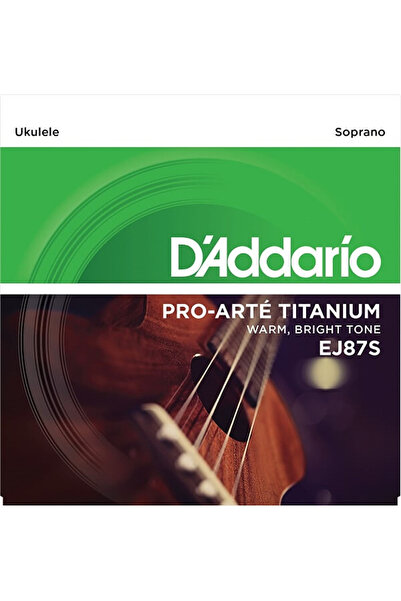 Daddario D'Addario EJ87S EJ Serisi Ukulele Tel Seti (Soprano - Titanyum)