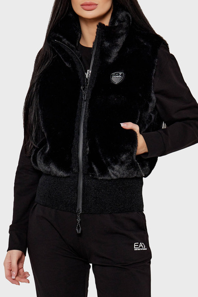 EA7 Regular Fit Dik Yaka Yumuşak Tüylü Yelek  YELEK 6DTQ03 TN2ZZ 1200