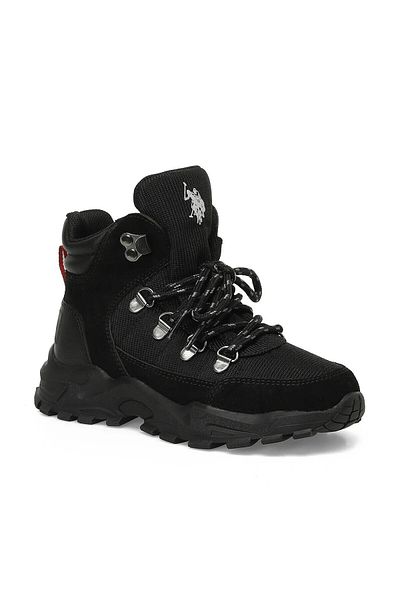 U.S. Polo Assn. Peta Black Boy's Outdoor Boots