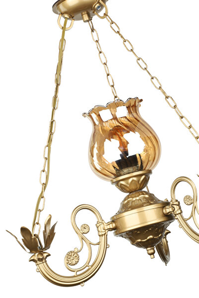 Begüsa Buğlem Tekli Somon Camlı Avize