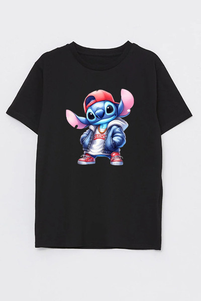 SVART WEAR Детска тениска с принт на стич рап