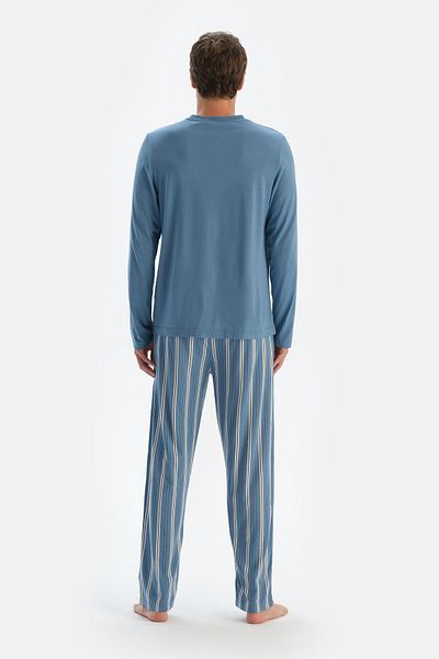 Dagi Herren Pyjama Set, Pyjama für Männer, Bequeme Shorts und Hemd, Herren Nachtwäsche Kleidungsset, Schlafbekleidung