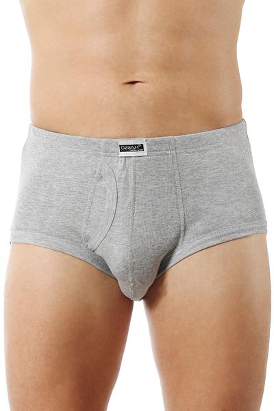 ÖZKAN underwear Ανδρικό εσώρουχο με ραβδώσεις από βαμβάκι - Πακέτο 3, με τσάντα, ελαστικό και απαλό άνετο