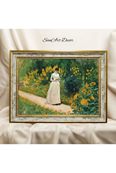 Sanart Pictură de epocă cu cadru, pictură în ulei, pictură înrămată, decor ar...