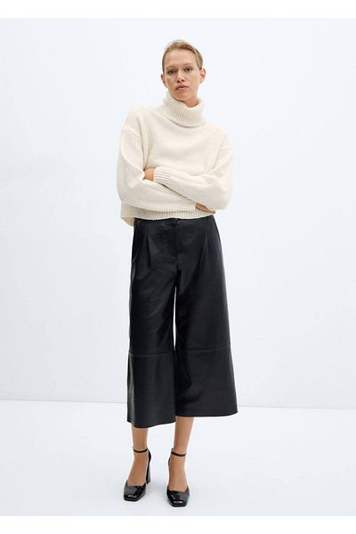 MANGO Woman Knitwear Turtleneck Sweater