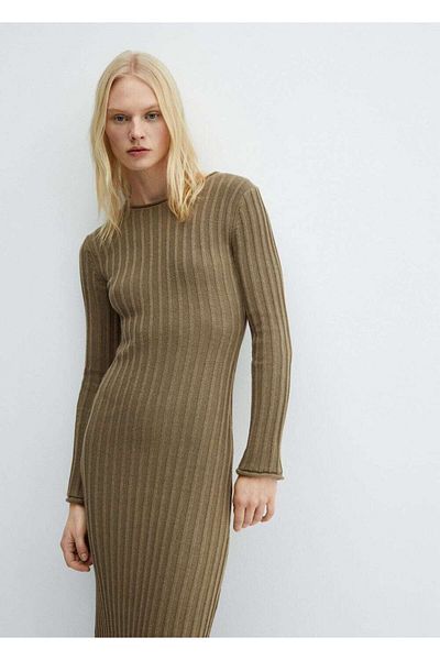 MANGO Woman Rib Dress