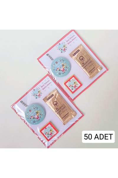 ORGANİZASYON HEDİYEM 50 قطعة هدية للعام الجديد، سلسلة مفاتيح كبيرة الحجم مع ب...