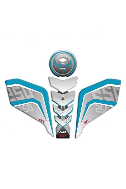 GP KOMPOZİT Gp Kompozit Tank Pad Seti Turkuaz Cf Moto 250 Nk 2018-2021