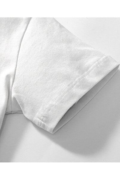 SAPS Dino Graphic T-Shirt & Shorts - White