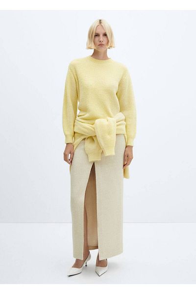 MANGO Woman Round neck knitwear sweater