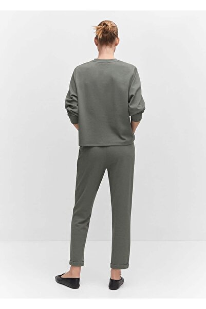 MANGO Woman Dekoratif dikişli sweatshirt