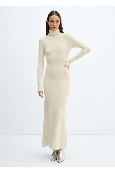 MANGO Woman Turtleneck knitwear dress