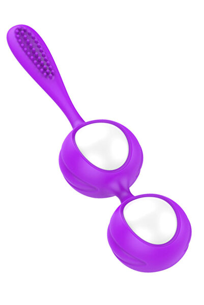 gizemli oda V Yapılandırıcı Kegel Egzersiz Topları - Mor