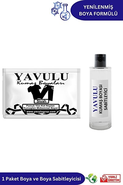 yavulu Siyah Kumaş Boyası / Tekstik Boyası / Giysi Boyası / Toz Kumaş Boyası ...