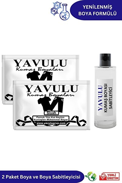 yavulu Siyah Kumaş Boyası / Tekstik Boyası / Giysi Boyası / Toz Kumaş Boyası ...