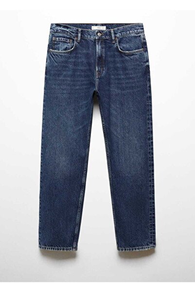 MANGO Man Regular kesim koyu yıkama jean pantolon