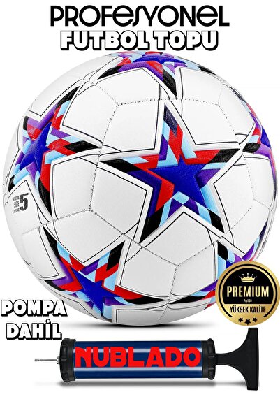 NUBLADO Pro Futbol Topu Maestro Şampiyonlar Ligi Pompalı Sert Zemin Halı Saha...