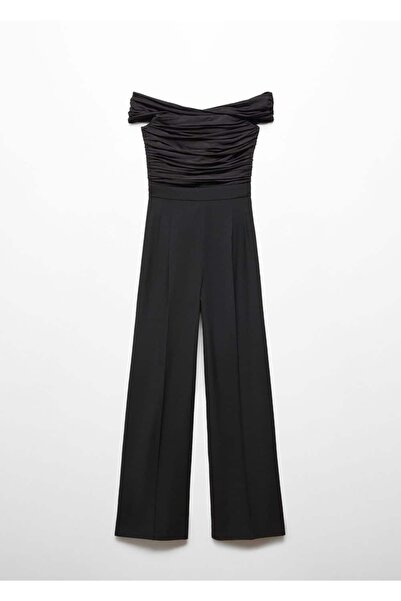 MANGO Woman Büzgülü Omzu Açık Tulum