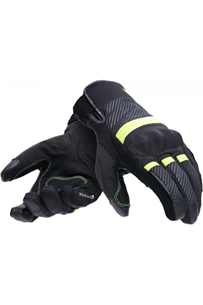 Dainese Eld/ Fulmıne D-dry-gloves Black/yellow Flue