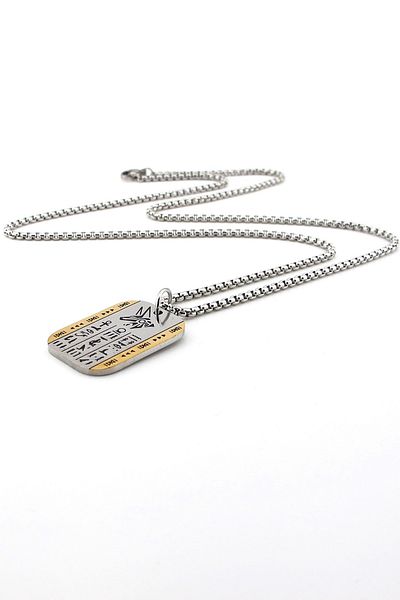 Solfera Anubis Ancient Egypt Mythological Weasel Symbol Steel Chain Men Necklace Q0956