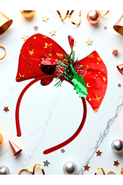 BERNEO Γυναικείο κόκκινο στέμμα με μοτίβο με θέμα την Πρωτοχρονιά