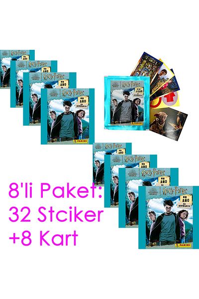 Panini Autocolant 1 an la Hogwarts - Autocolant Harry Potter, pachet de 8